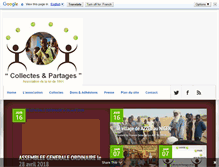 Tablet Screenshot of collectes-partages.org
